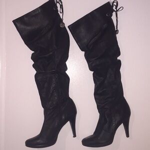 Jessica Simpson Black Heeled Boots